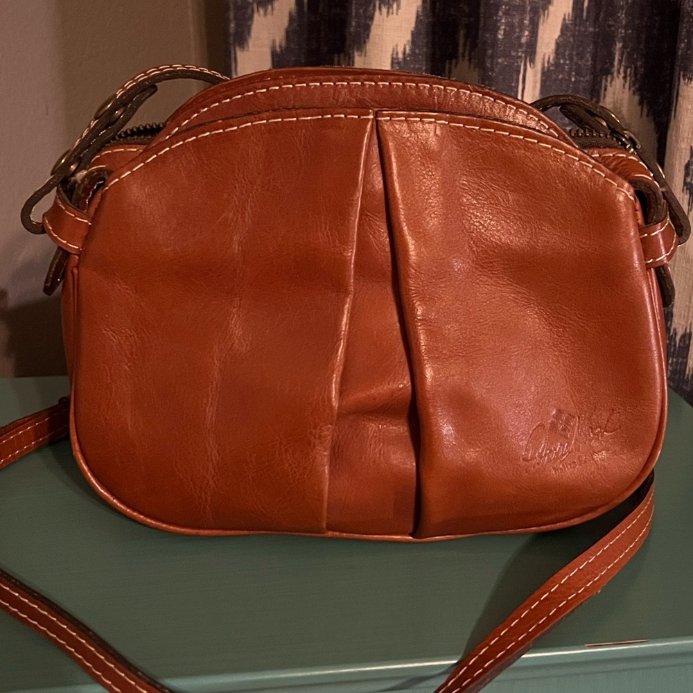 Patricia Nash leather crossbody.
